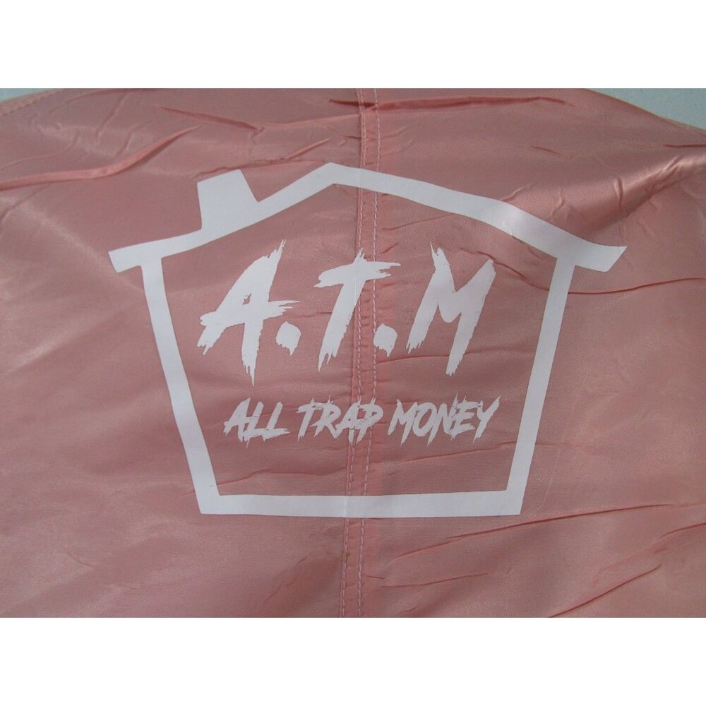 South Pole All Trap Money ATM Pink Black Vintage Bomber Jacket S/M Vintage GUC - Picture 6 of 16